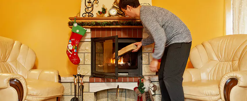 Rusted Metal Fireplace Restoration in Winchester, North Carolina