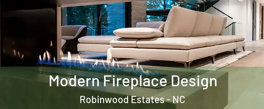 Modern Fireplace Design Robinwood Estates - NC