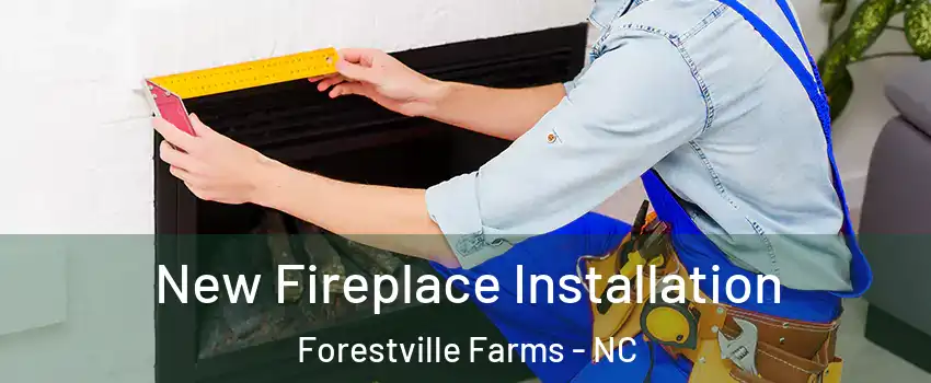 New Fireplace Installation Forestville Farms - NC