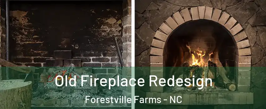 Old Fireplace Redesign Forestville Farms - NC